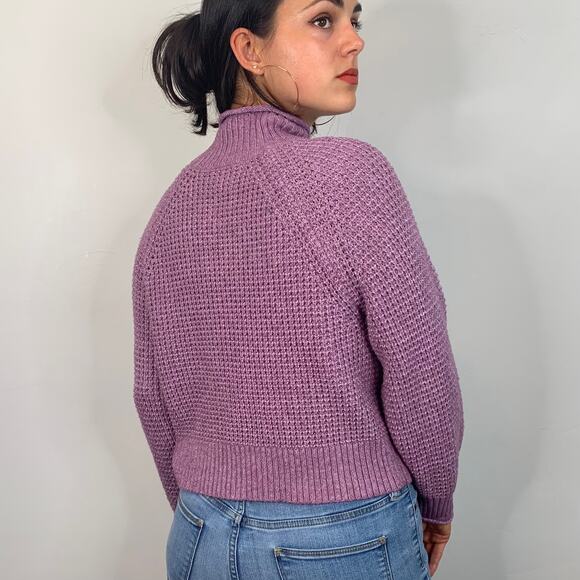 American Eagle Purple Knit Sweater - Picture 5 of 8